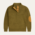 Ashwater gebreide half-zip trui