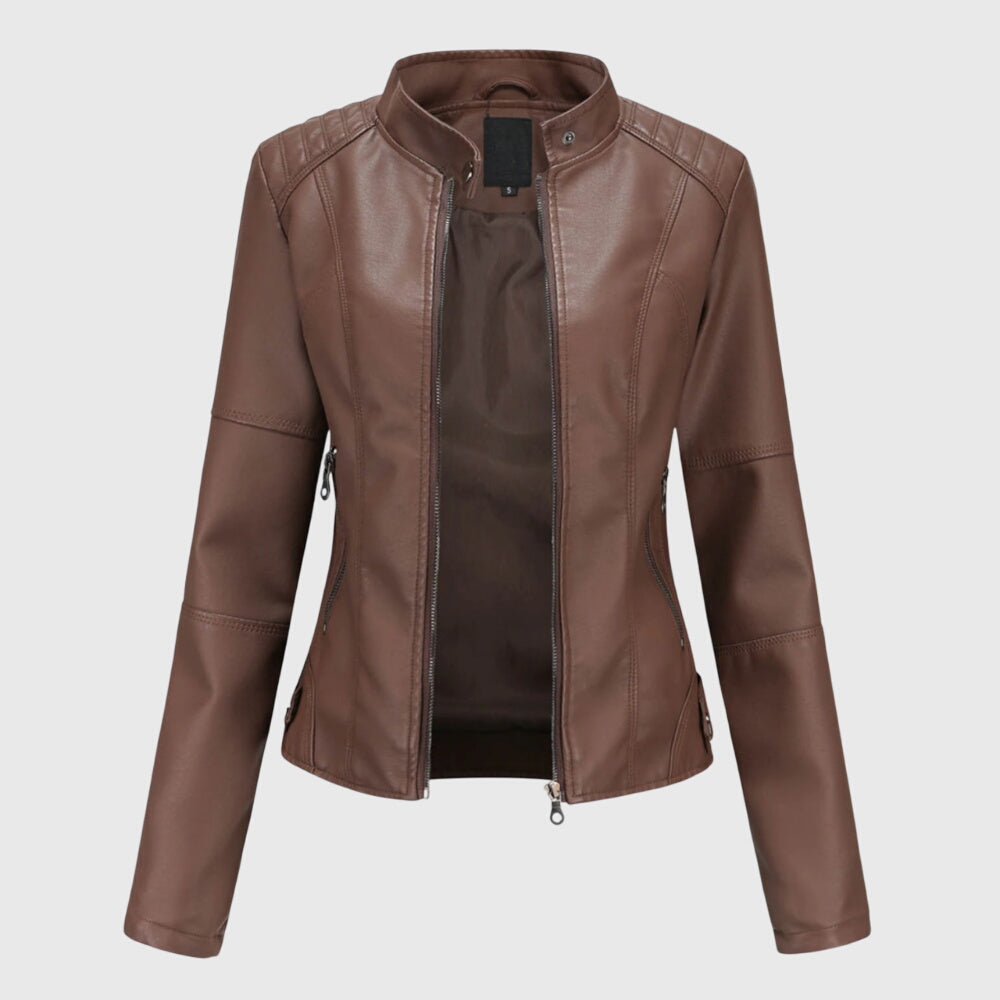 Giorgina™ - Elegant leren jack voor dames