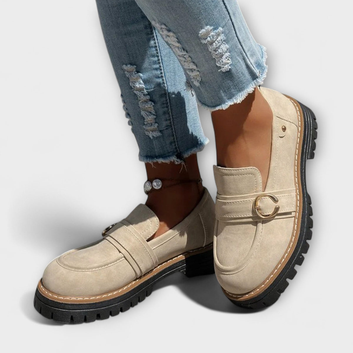 Lora™ | Ronde mocassins voor elke dag
