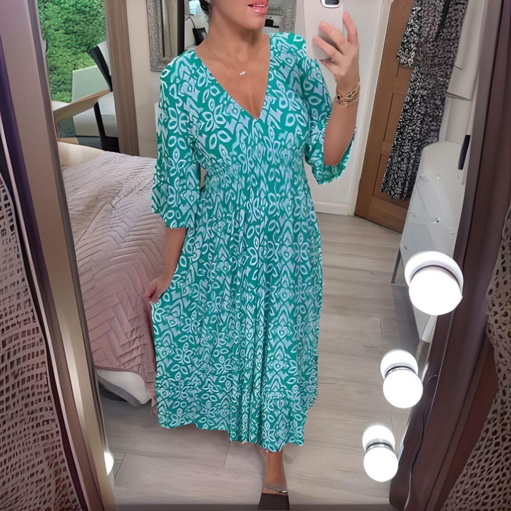 Lillia - Bedrukte boho jurk