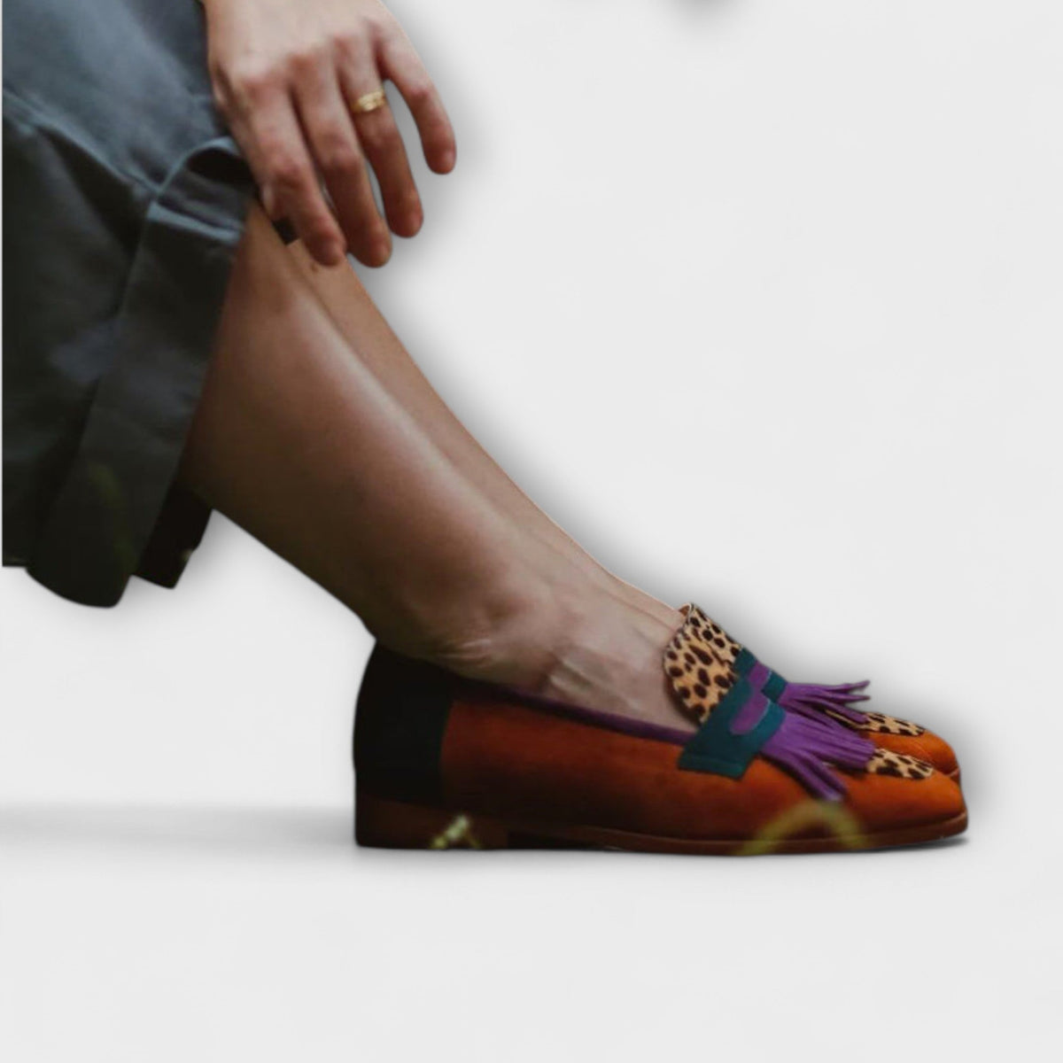 Fallon™ | Mocassin bruine luipaard