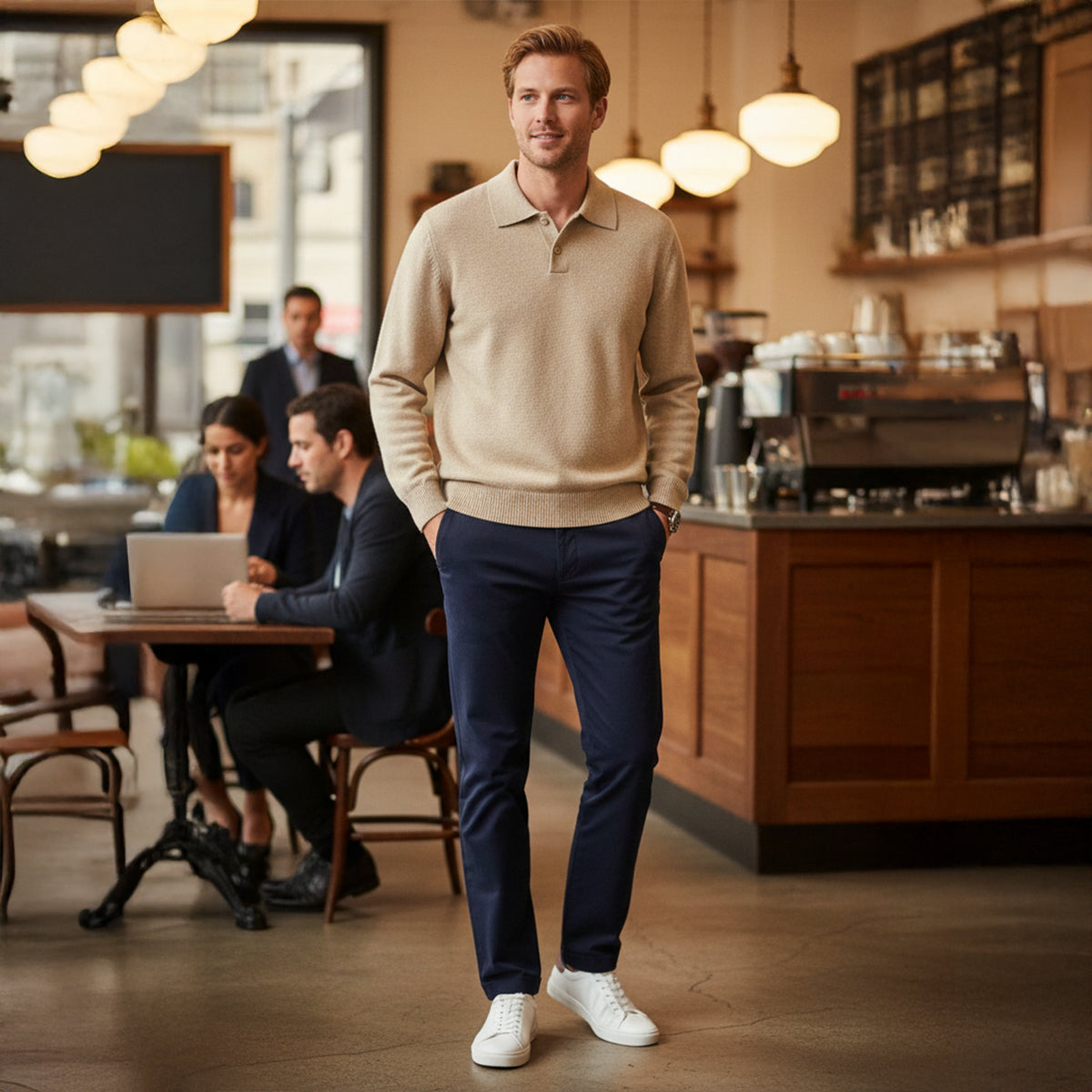 Four kasjmier poloshirt