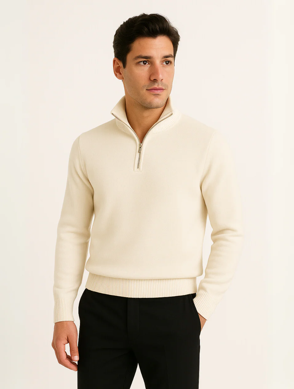 Old Money half-zip trui