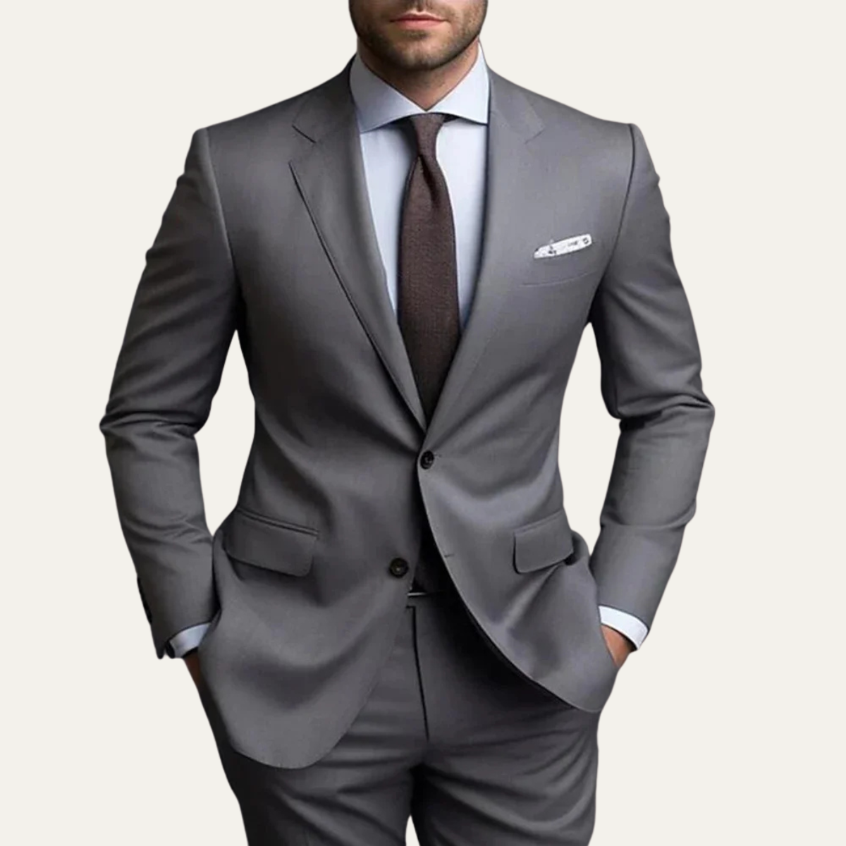 Langford tweedelig pak slim fit