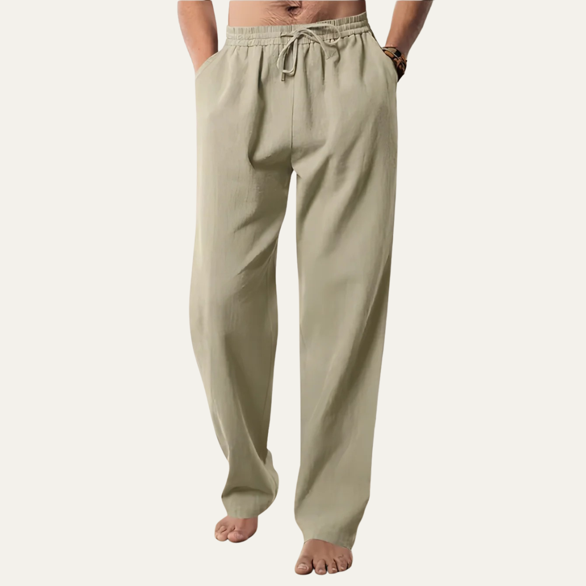 Larkspur katoenen broek straight leg