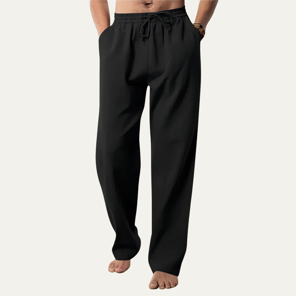 Larkspur katoenen broek straight leg