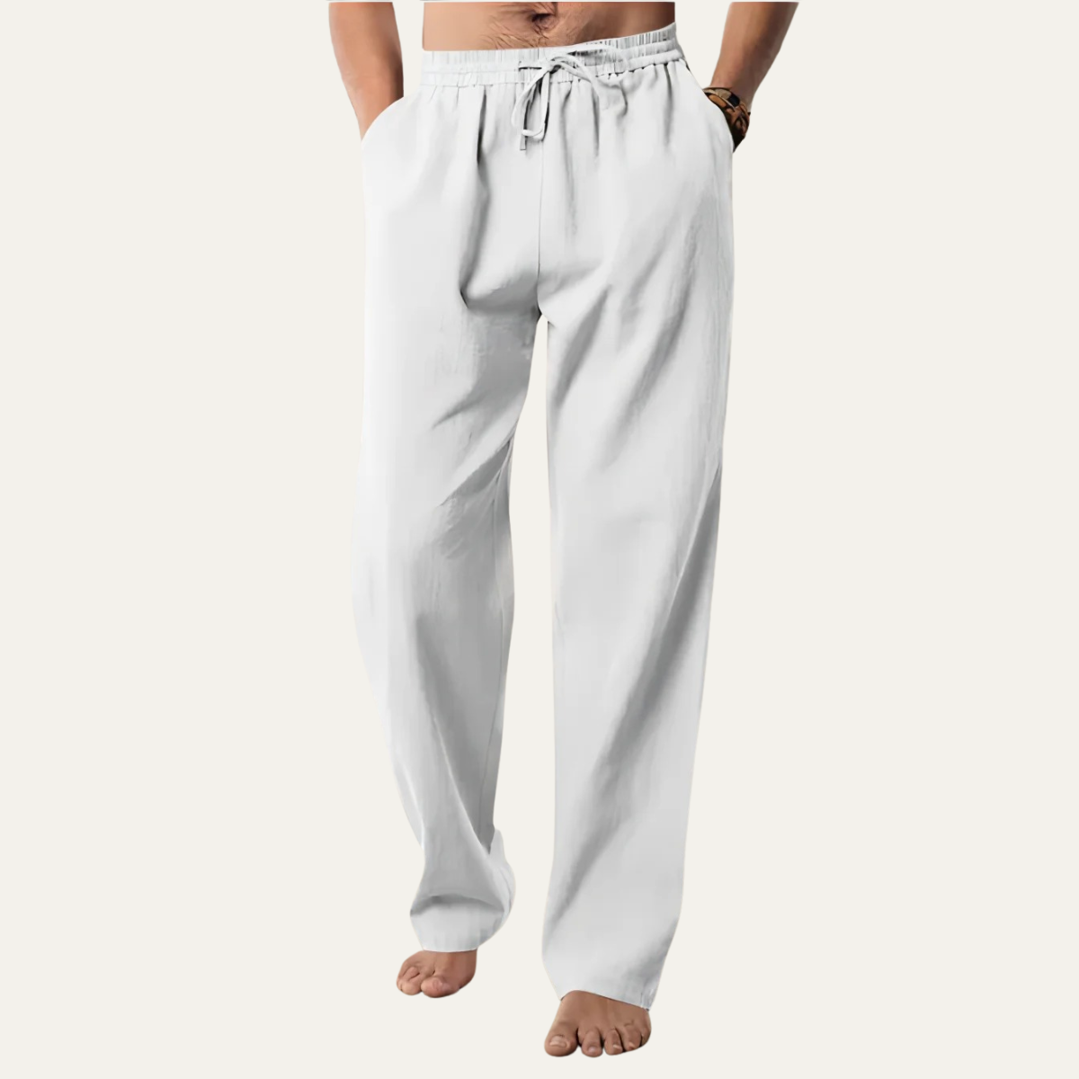 Larkspur katoenen broek straight leg