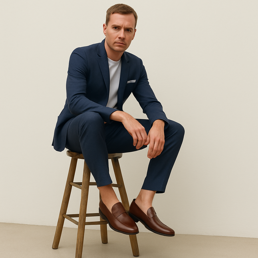 leren loafer