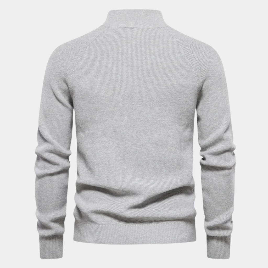Lignano katoenen half-zip trui
