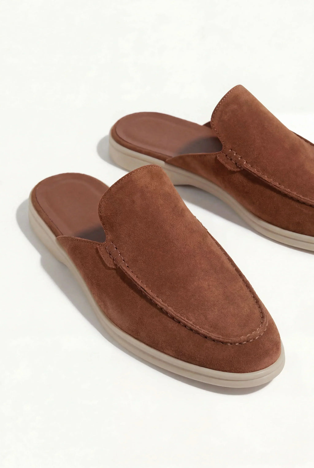 Maroon Suède mule