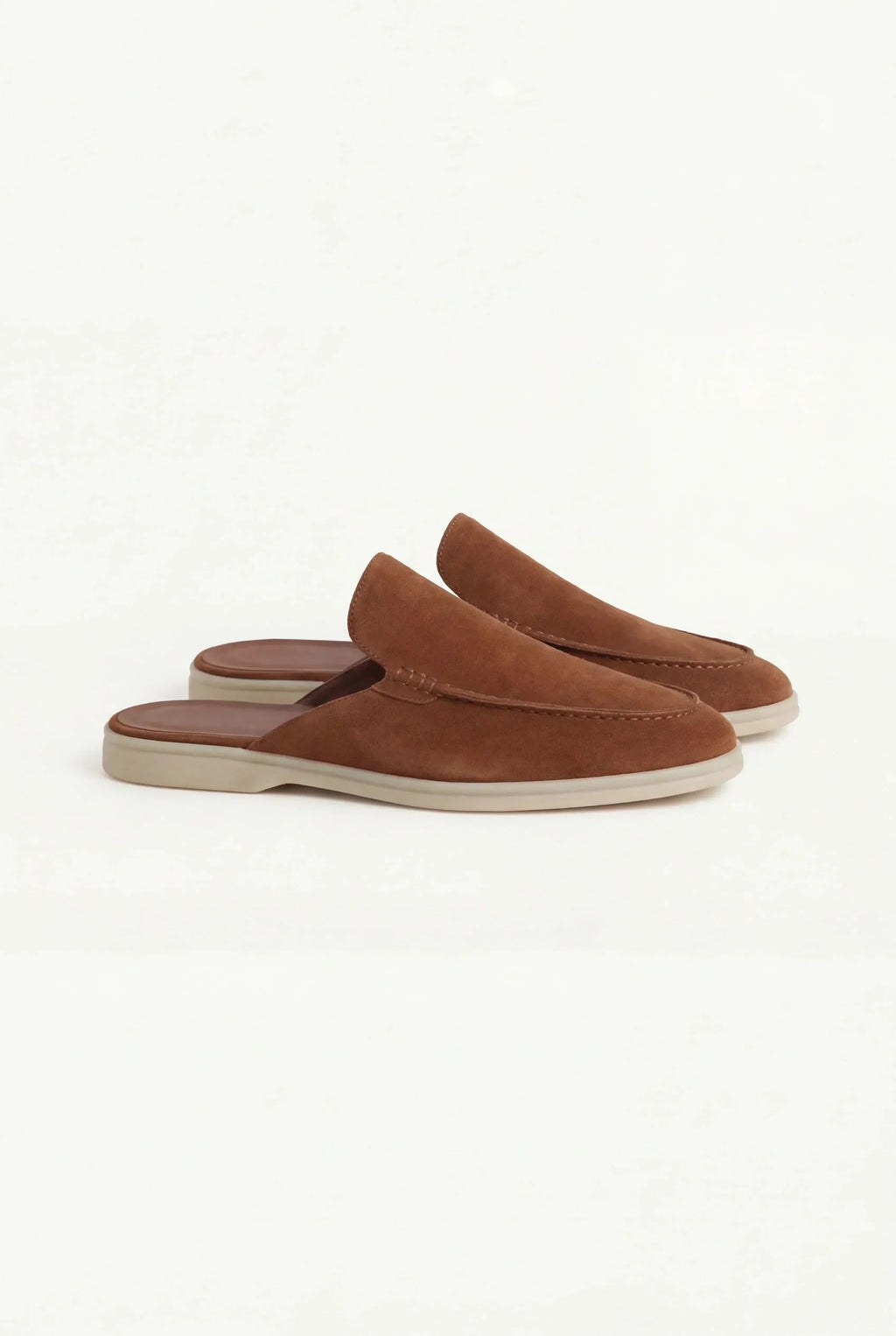 Maroon Suède mule