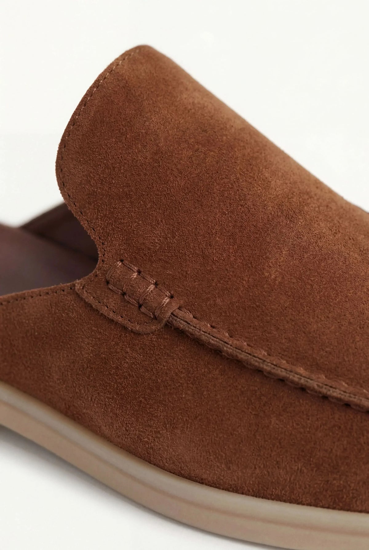 Maroon Suède mule