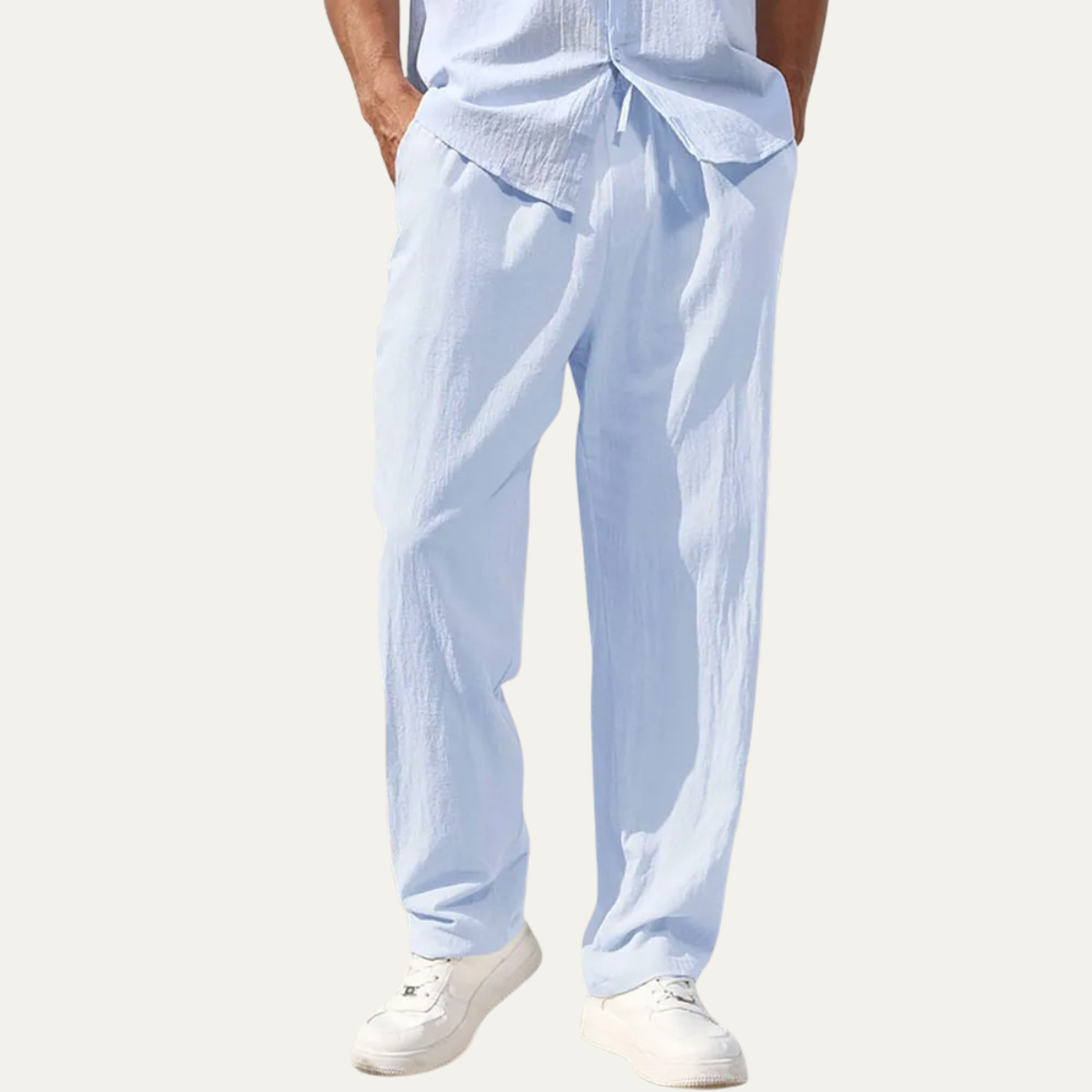 Millbrook linnen broek straight leg