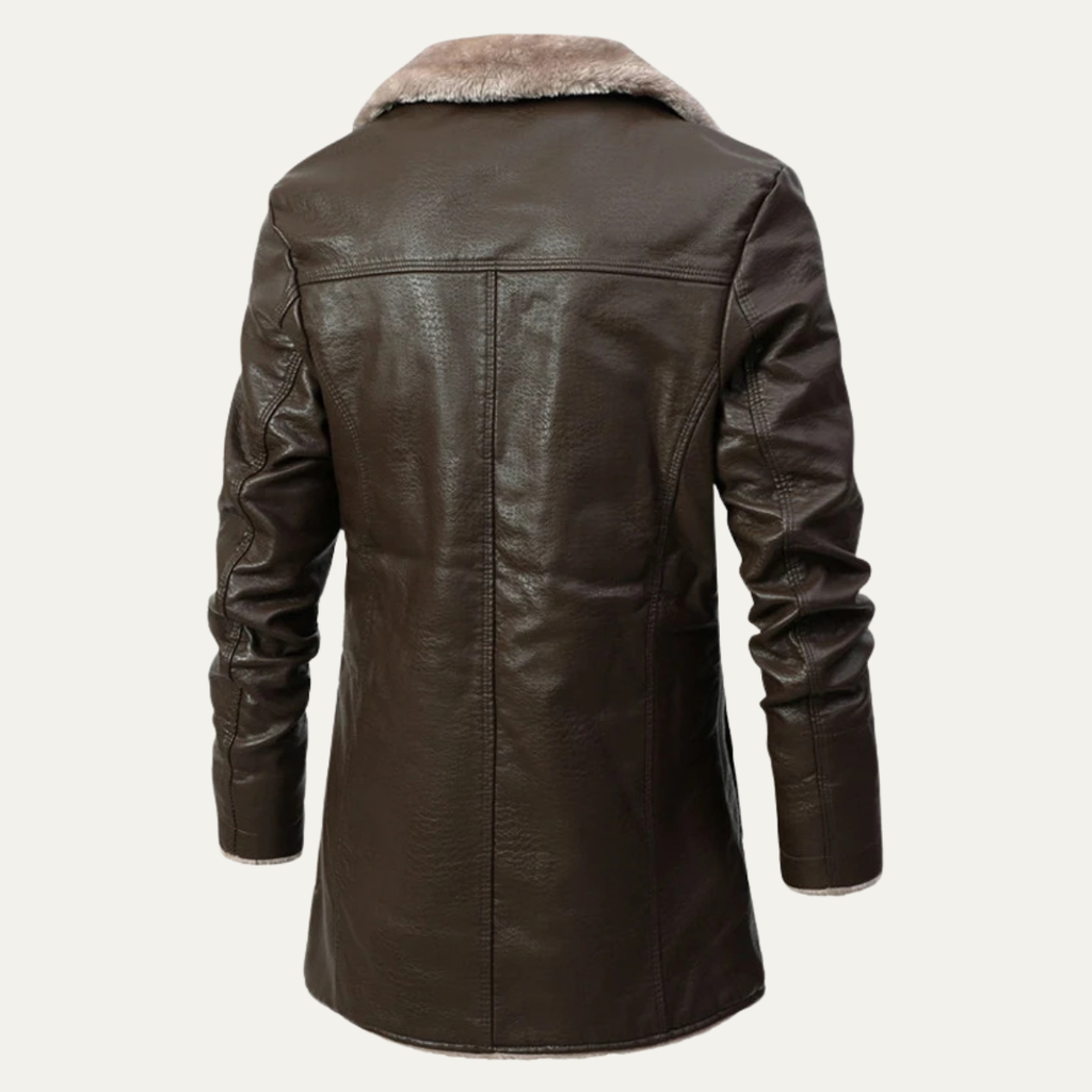 Montefalco leren winterjas