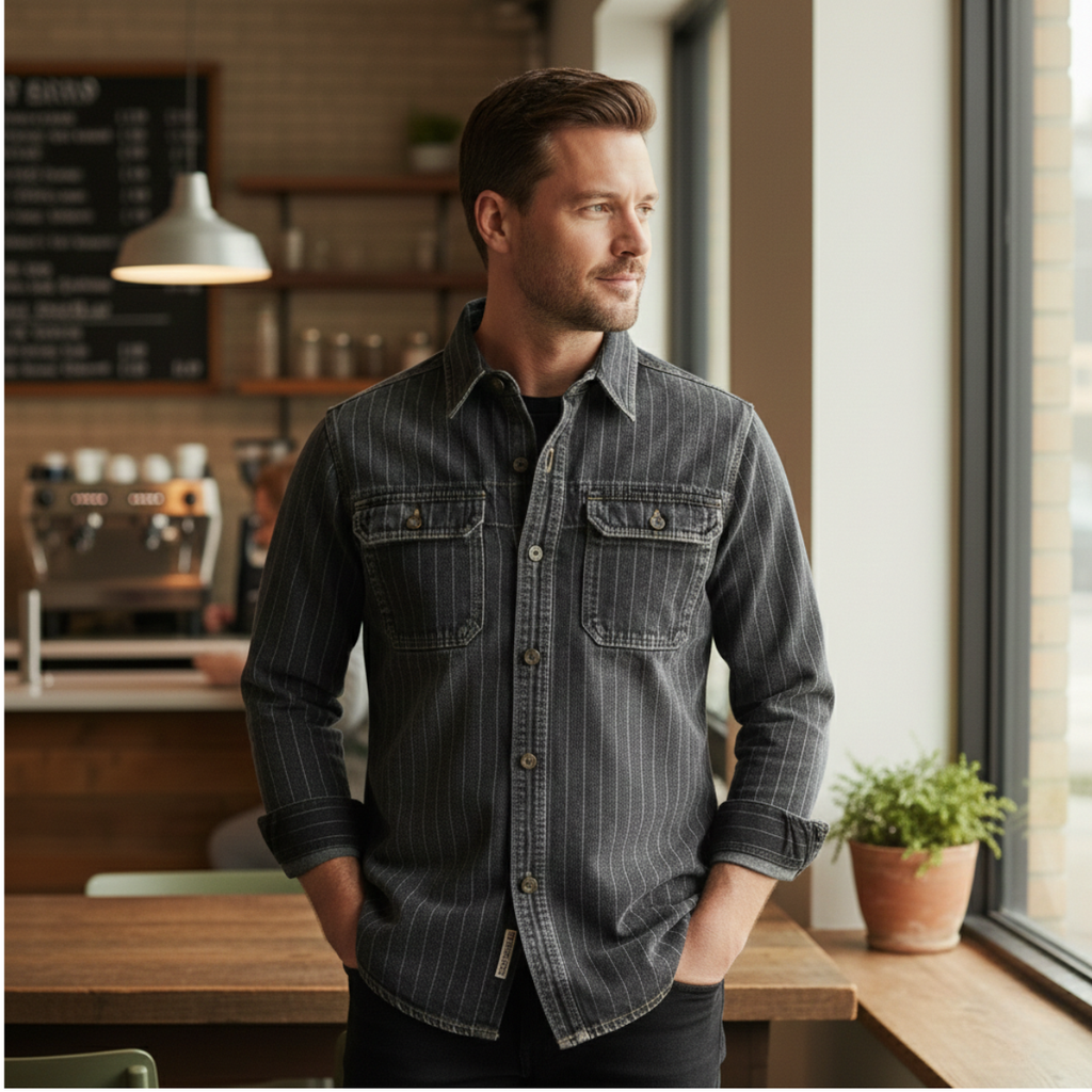 Oakcrest denim spijkeroverhemd