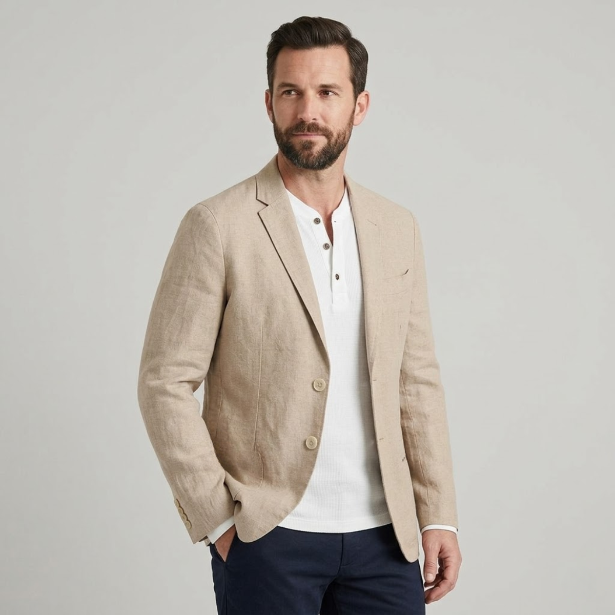 Riviera katoenen blazer
