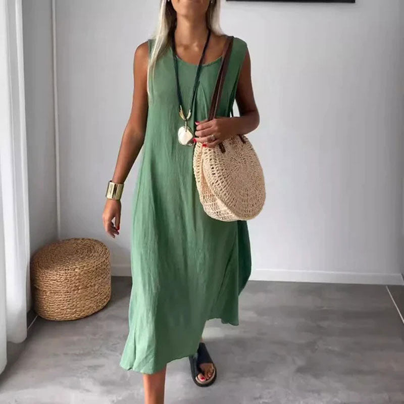 Amaris - Mouwloze casual jurk