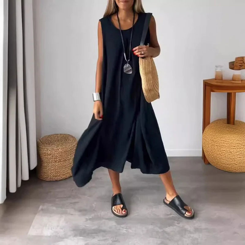 Amaris - Mouwloze casual jurk
