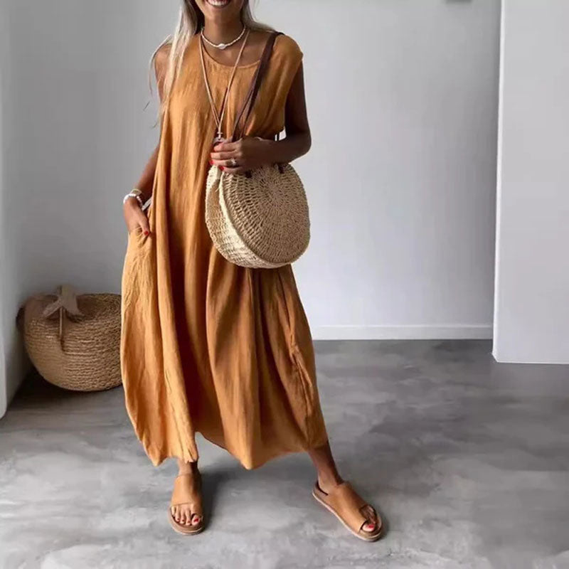 Amaris - Mouwloze casual jurk