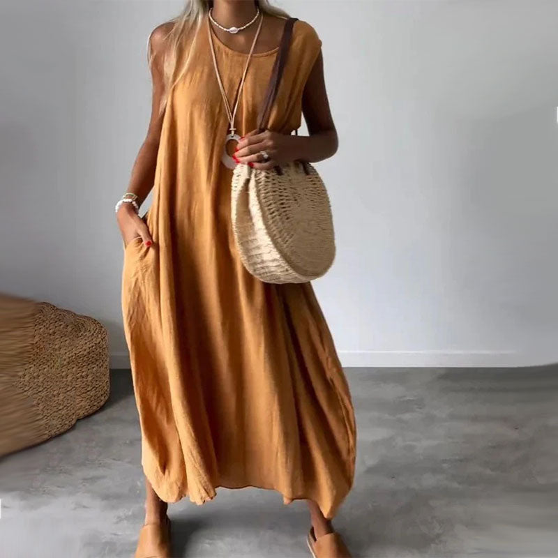 Amaris - Mouwloze casual jurk