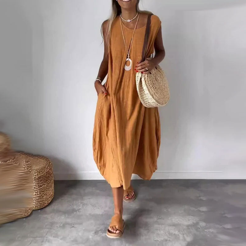 Amaris - Mouwloze casual jurk