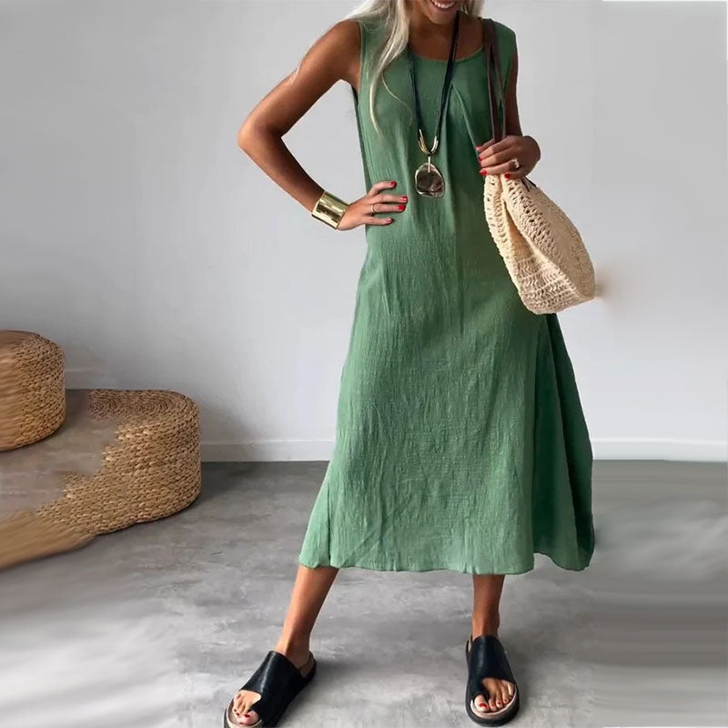 Amaris - Mouwloze casual jurk