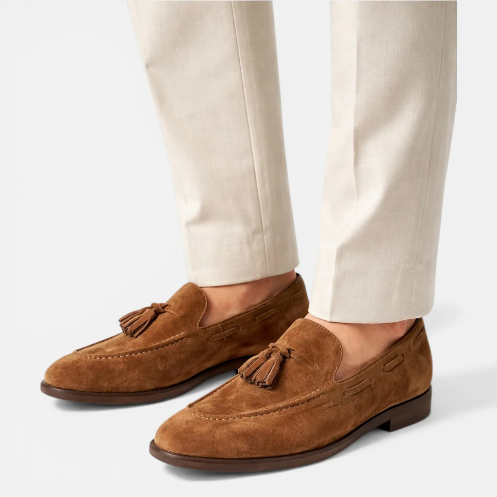 Stratton leren loafer