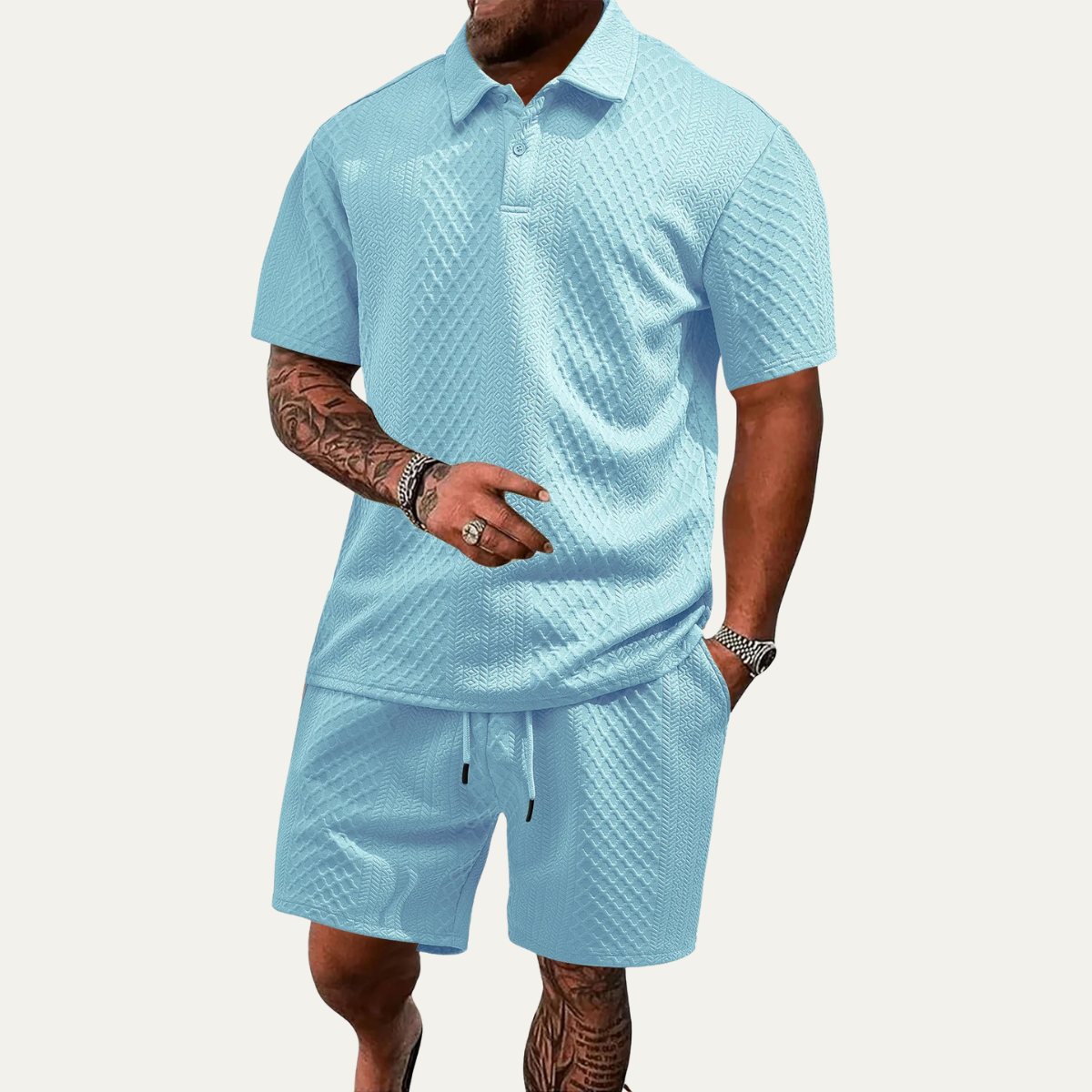 Surrey jacquard poloshirt